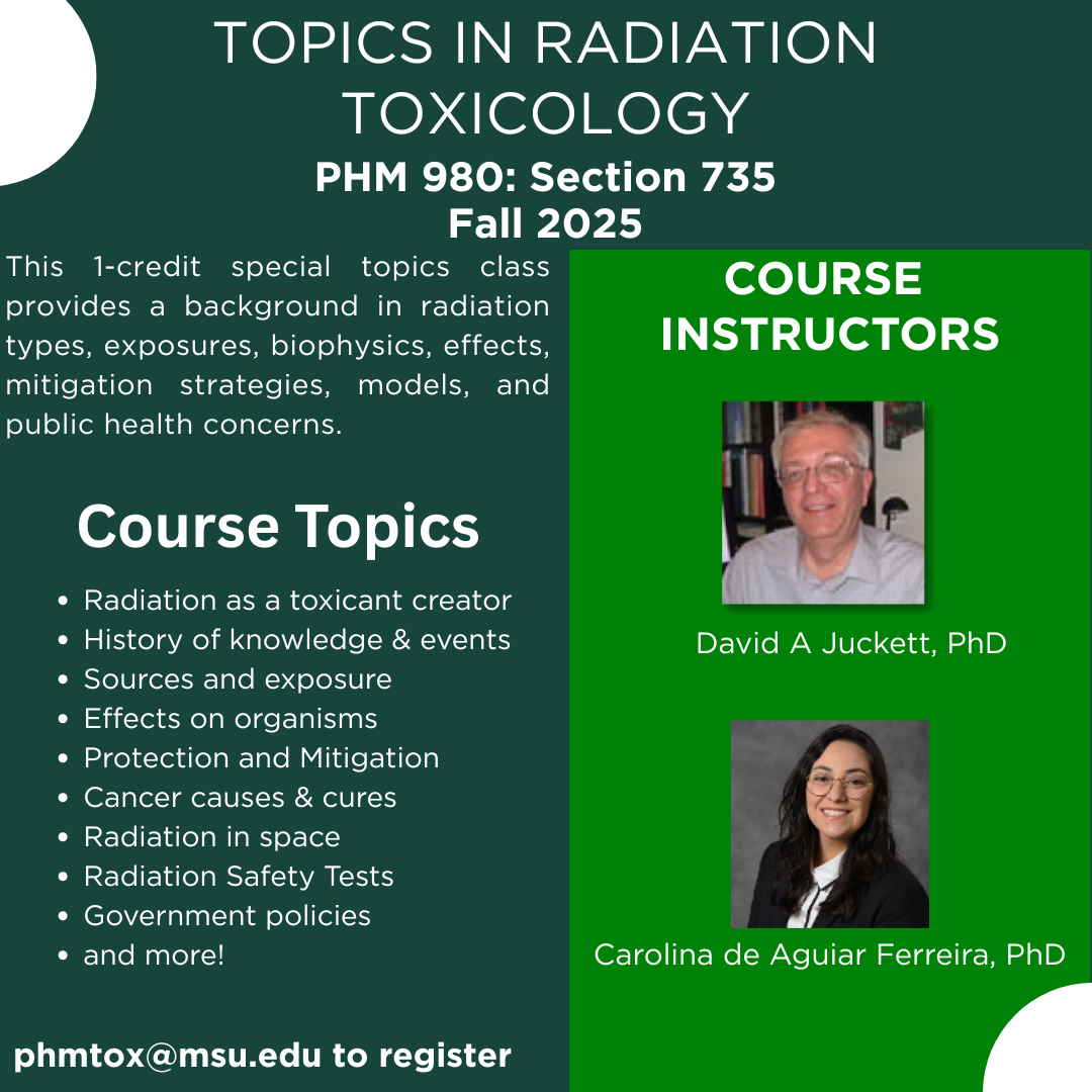 “Topics in Radiation Toxicology” Offered as New Master’s Course 