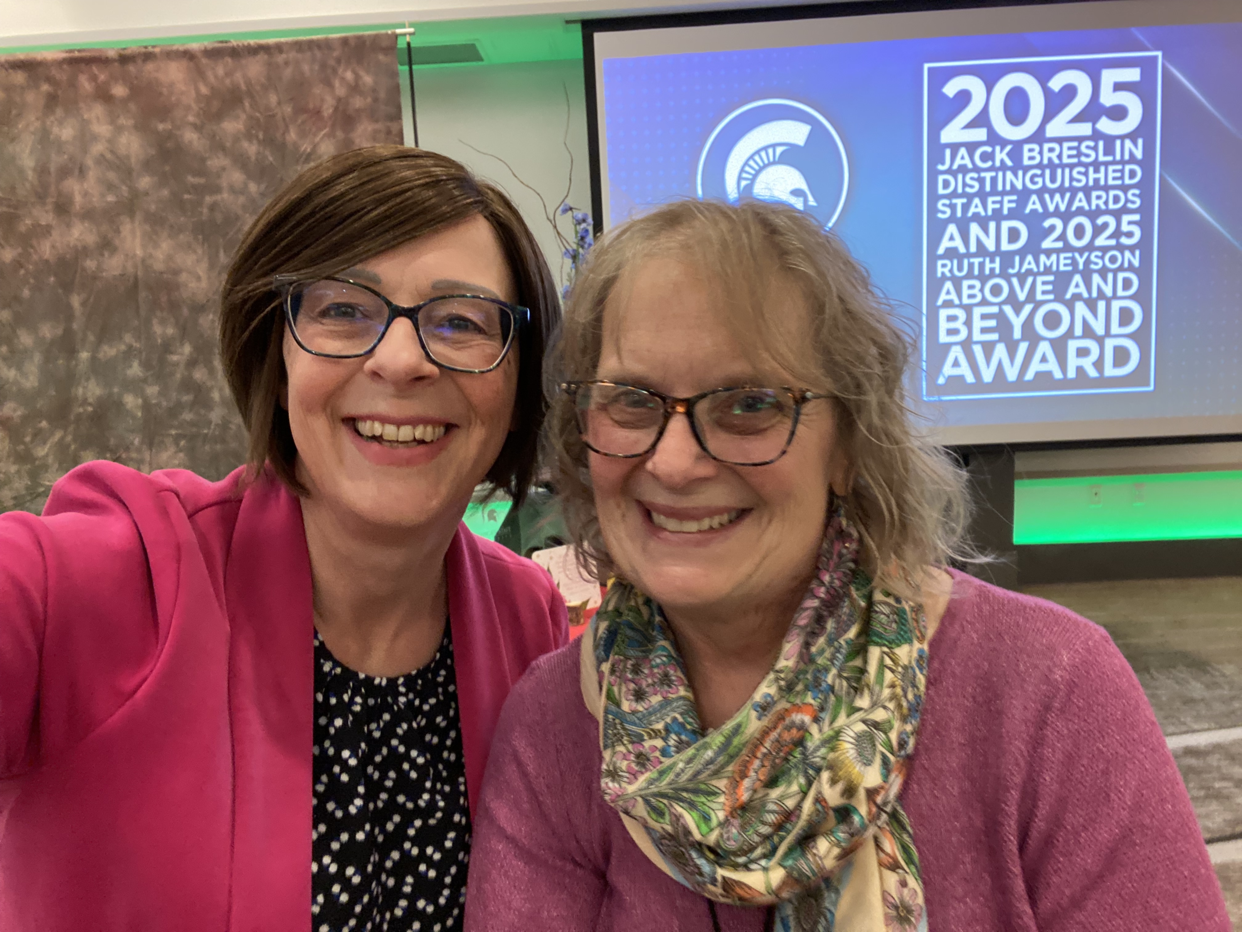 Patty Gregory (right) and Dr. Anne Dorrance 